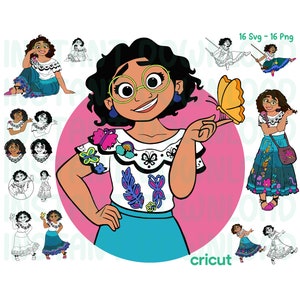 Mirabel Madrigal SVG: Encanto Animation, Layered Cricut Files (Digital Download)