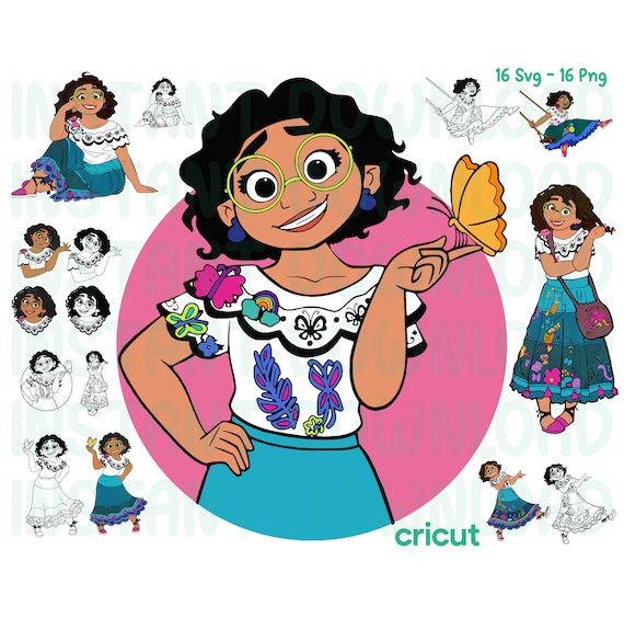 Mirabel Madrigal SVG: Encanto Animation, Layered Cricut Files (Digital Download)