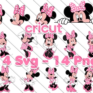 Minnie Mouse Svg, Minnie Mouse For Cricut,  Minnie Mouse Png, Minnie Mouse Svg, Minnie Mouse Png, Minnie For Cricut, Minnie svg birthday, minnie mouse bundle, minnie Silhouette, Minnie head svg, Minnie svg, clubhouse svg, princess svg, cricut svg