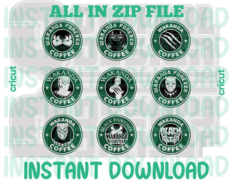 Black Panther SVG, Wakanda SVG, Marvel Black Panther SVG, T'Challa SVG, Wakanda Forever SVG, Black Panther movie SVG, Vibranium SVG, Wakandan Warrior SVG, Black Panther logo SVG, Panther head SVG