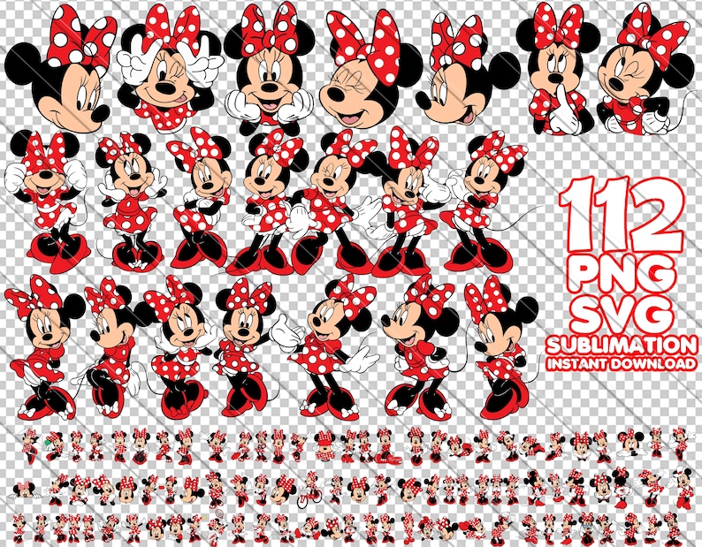 minnie png, minnie svg, minnie clipart, red minnie png, minnie bundle, minnie digital, minnie sublimation, minnie for cricut, minnie red dress, minnie cartoon svg, cute minnie, minnie printable, instant download minnie