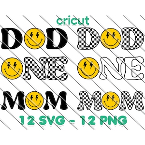 Um cara feliz combinando aniversário Svg,Png, 1º aniversário, Smiley Face Svg, roupa de aniversário, um cara feliz, aniversário de família, mamãe e eu