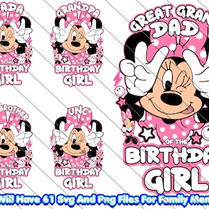 Matching Family, 
Minnie Mouse,
minnie Birthday Girl,
Birthday Girl,
 Bundle,
Disney,
family members, 
shirt svg,
Birthday Girl svg,
Birthday Girl Bundle,
digital download,
 digital product,
 instant download