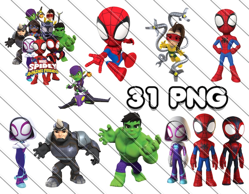 Spidey and his Amazing Friends PNG Images, Spidey Shirt, Spidey Birthday, Spidey Clipart, Png, Spiderman Clipart, Spiderman Cricut, Spiderman Cut Files, Spiderman Digital, Spiderman Images, Spiderman PNG, Spiderman Png Files, marvel Spidey png