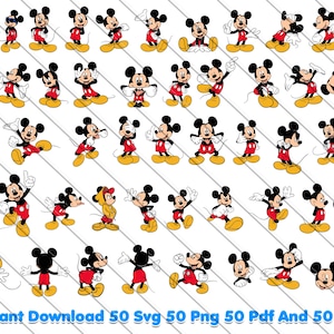 Mickey Mouse Bundle, Mickey Mouse, Mickey Mouse svg, Mickey Mouse png, Disney clipart, Cricut files, birthday svg, kids party design, digital download, silhouette cut files, mickey shirt svg, Mickey Mouse dxf, Mickey Mouse pdf