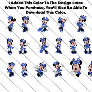 Minnie Mouse Svg, Minnie Mouse For Cricut,  Minnie Mouse Png, Minnie in Blue Dress, Clip Art, Image Files, Minnie birthday, blue Minnie svg, blue Minnie Mouse, birthday svg, Minnie for cricut