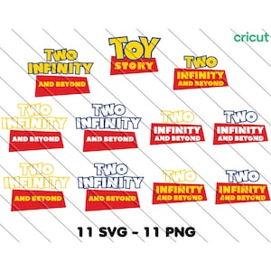 Deux à l'infini et au-delà Svg, Png, Toy Story Svg, téléchargement numérique,