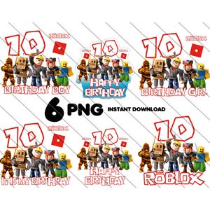 Roblox Png, Roblox 10e anniversaire garçon - fille PNG, de gâteau Roblox, 10e anniversaire de Roblox, Roblox Happy Birthday, 10e anniversaire de gâteau