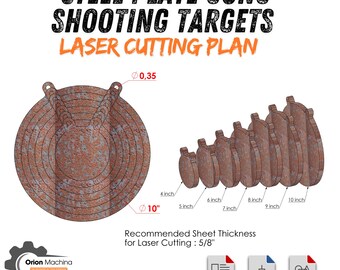 Steel Plate Gong Shooting Targets: Laser Cut Plans (PDF)