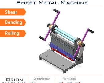 3-in-1 Metal Shear, Press Brake & Slip Roll Machine DIY Plans