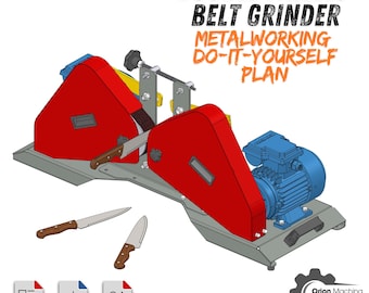 Double Wheel Knife Sharpening Belt Grinder Design (PDF Plans)