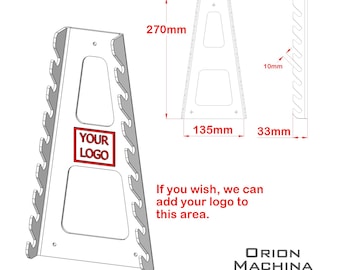 Progetto di portachiave con logo personalizzato, taglio laser DXF, acciaio da 3 mm (disegno PDF)