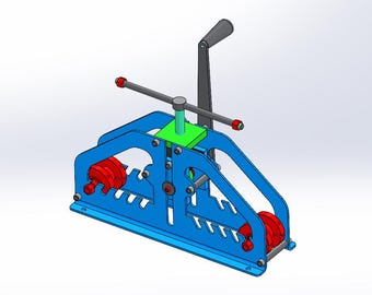 DIY Pipe Roll Bender Plans, Metalworking Tool (58cm Wide Frame)