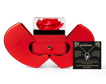 The Soulmate Connection – Eternal Love Necklace & Sentimental Message Card