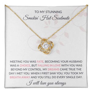 Cadeaus voor vrouw: romantische ketting, cadeau-ideeën voor verjaardag vrouw, ketting voor vrouw van man, berichtkaart en geschenkdoos, zirkonia, goud.