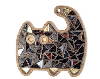 Black Cat Mosaic Kit: DIY Craft for Adults & Kids