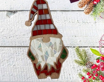 Red white Christmas gnome mosaic DIY KIT Angel ART Kit teen kids Crafts gift Christmas HandMade