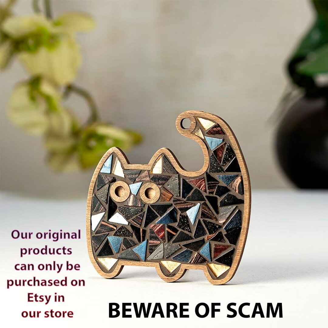 Black Cat DIY Mosaic Kit Craft Kit Box Kitten Craft for Kids and Adults