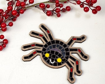 Black DIY Halloween Spider crart mosaic kit for kids and teens