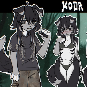 Anpassat Fursona-referensblad | Alla arter
