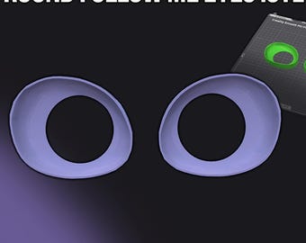 Runde Toony Follow-Me Eye Blanks .STL 3D Druckdatei