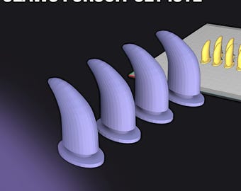Fursuit Claw Set for Paws .STL 3D Druck Datei