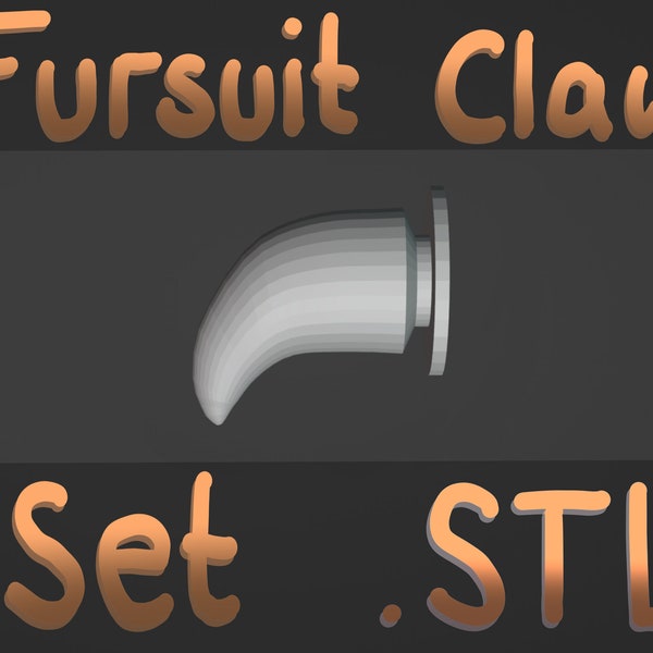 Fursuit Claw Set for Paws .STL 3D Printing file