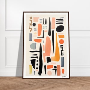 Abstract Modern Colourful Art Print | Abstract Modern Art | Contemporary Interior Design | Scandinavian Art | Cool Framed Art | Cool Art