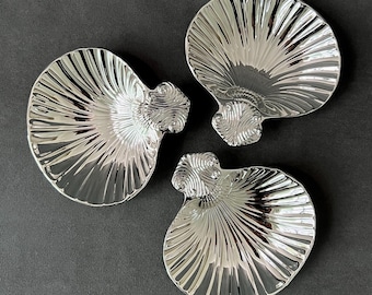 Lovely Vintage Silver Plated Shell Dish | Silver Metal Scallop Seashell | Made in Germany | Valentine's Day Gift for Her