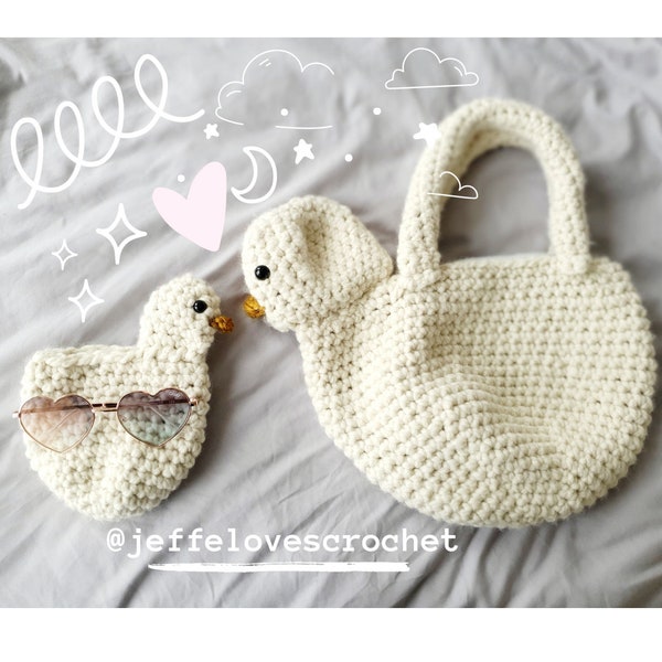 Crochet Duck Bag Pattern Etsy