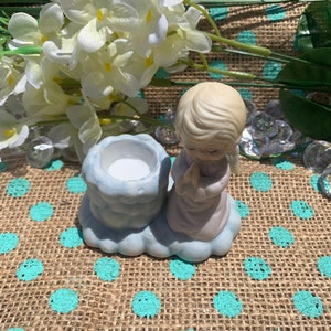 Vintage Angel Candle Holder Angel Figurine