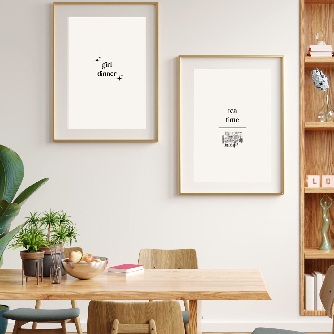 Kitchen Print Set of 4 PRINTABLES | Kitchen Wall Art | Kitchen Gallery ...