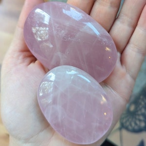 Rose Quartz Palm Stone