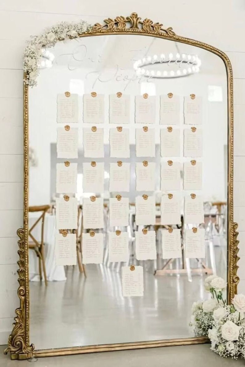 Mirror Seating Chart Etsy