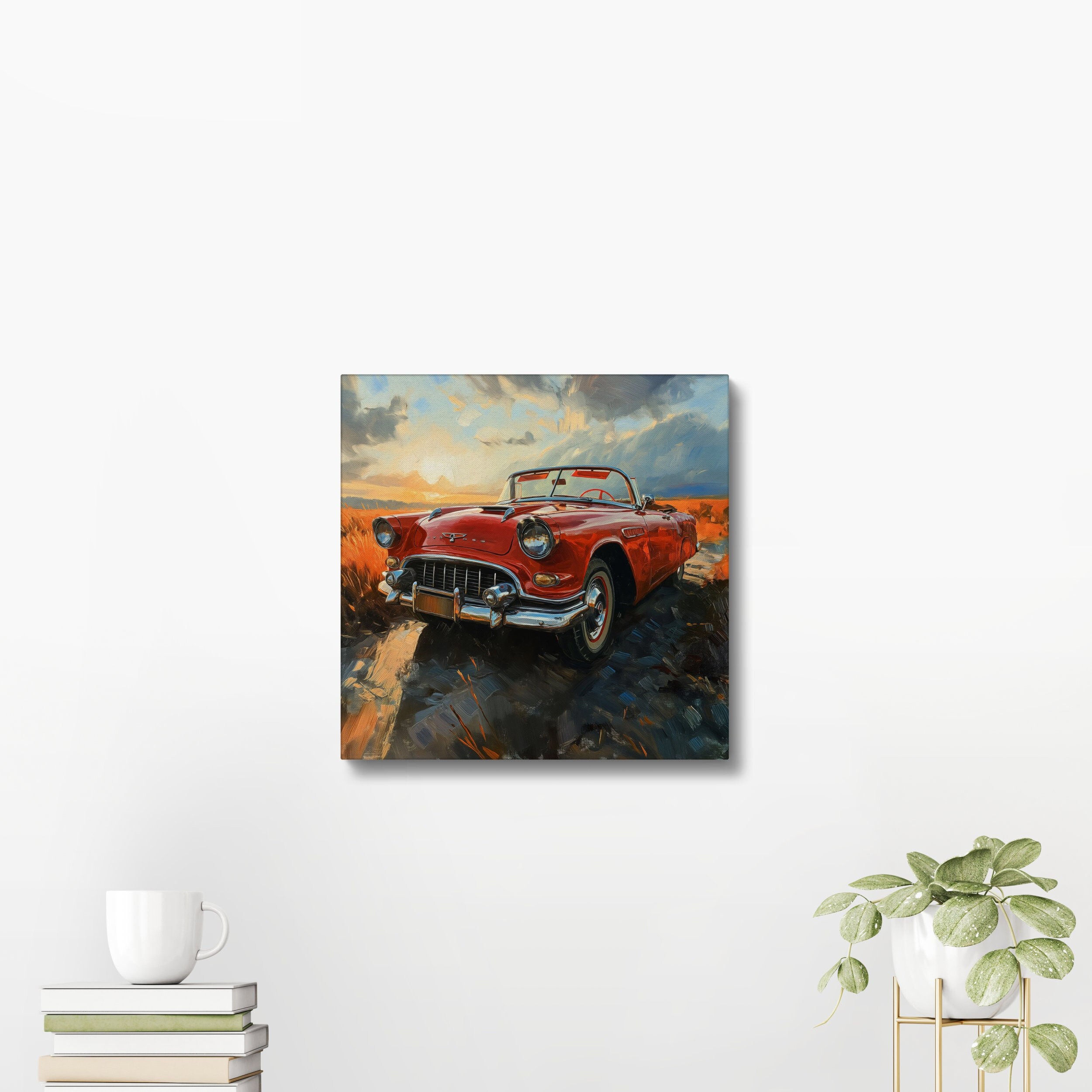 Classic Vintage Car PRINTABLE Vintage Style Painting Wall Decor Instant