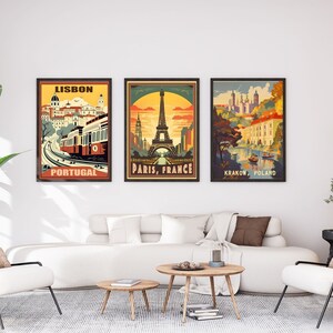 The Enchanting European Expedition - 6 Vintage Travel Posters - Set 1 ...