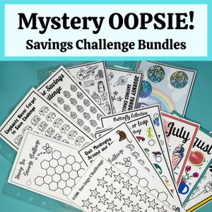 Oopsie Mystery Pack, Savings Challenge Bundle, A6 Size, Imperfect, Seconds
