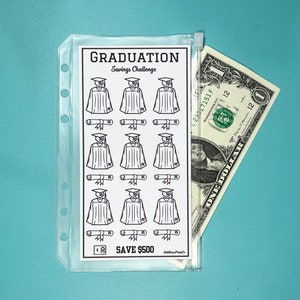 Spar Challenge Printable | Abschluss | 500 Dollar | A6 Größe