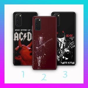 Funda de teléfono AC/DC 9 para Samsung Galaxy S20, S21, S22, S23, S24 FE, S25 Plus Ultra, banda de rock australiana del siglo XX, grupo de música heavy popular.