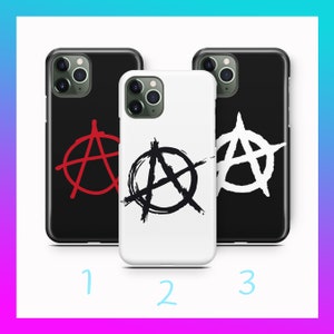 Capa de celular Anarchy 2 para Apple iPhone 11 12 13 14 15 16 Pro PLuS MiNI MAX Símbolo da juventude Ausência de governo Sem lei Nenhuma autoridade