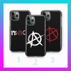 Anarchy 1 Für Apple iPhone 11 12 13 14 15 16 Pro PLUS MiNI MAX Telefon-Fall-Abdeckungs-Symbol-Jugend-Abwesenheit der Regierung Lawless keine Autorität