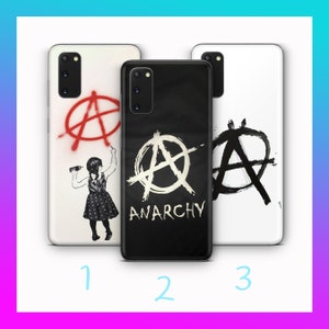 Anarchie 3 Telefon Fall Abdeckung für Samsung Galaxy S20 S21 S22 S23 S24 FE S25 Plus Ultra Symbol Jugend Mangel der Regierung Lawless keine Autorität