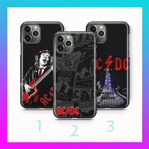 AC/DC 7 For Apple iPhone 11 12 13 14 15 16 Pro PLuS MiNI MAX Phone Case Cover Australian Rock Band 20 Century Popular Heavy Music Group