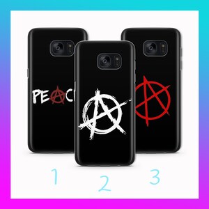 Anarchy 1 For Samsung Galaxy S5 S6 S7 S8 S9 Edge Plus LTE NEO Telefon Fall Abdeckung Symbol Jugend Absence ofRegierung Lawless Keine Autorität