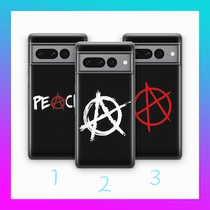 Anarchy 1 Phone Case Cover für Google Pixel 6 6A 7 7A 8 8A 9 9A Pro XL Modelle Symbol Jugend Fehlen der Regierung Lawless Keine Autorität
