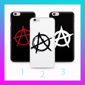 Anarquía 2 Para Apple iPhone 5 SE 2020 2022 6 7 8 X Xs XR MaX PLuS Funda para teléfono Símbolo Juventud Ausencia de gobierno Sin ley Sin autoridad