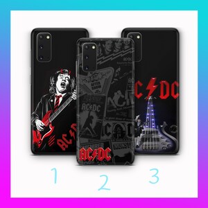 Funda de teléfono AC/DC 7 para Samsung Galaxy S20, S21, S22, S23, S24 FE, S25 Plus Ultra, banda de rock australiana del siglo XX, grupo de música heavy popular.