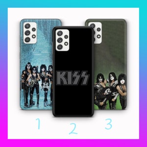 Kuss 9 Telefon Fall Abdeckung für Samsung A13 A14 A15 A16 A25 A26 A33 A34 A35 A36 A53 A54 A55 A56 A72 A73 + mehr Modell Amerika USA Rock Song Musik