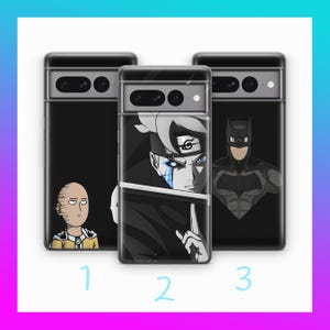 Cartoon 7 Phone Case Cover For Google Pixel 6 6A 7 7A 8 8A 9 9A Pro XL Models Random Cartoon Characters Network Funny Iron Man Joker
