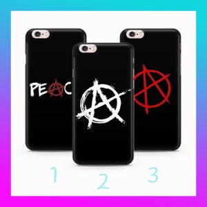 Anarchy 1 Für Apple iPhone 5 SE 2020 2022 6 7 8 X Xs XR MaX PLUS Telefon Fall Abdeckung Symbol Jugend Absence ofRegierung Lawless Keine Autorität